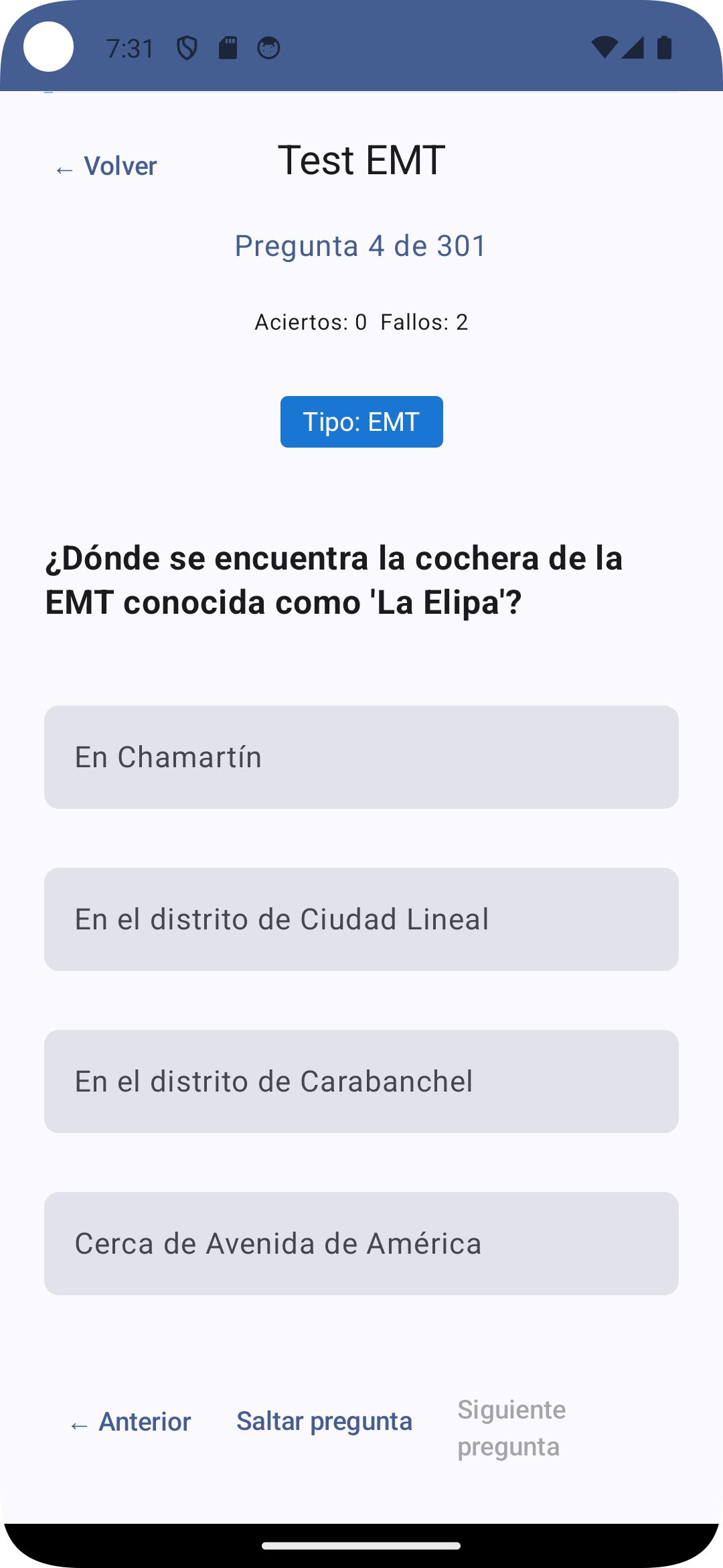 Preguntas EMT
